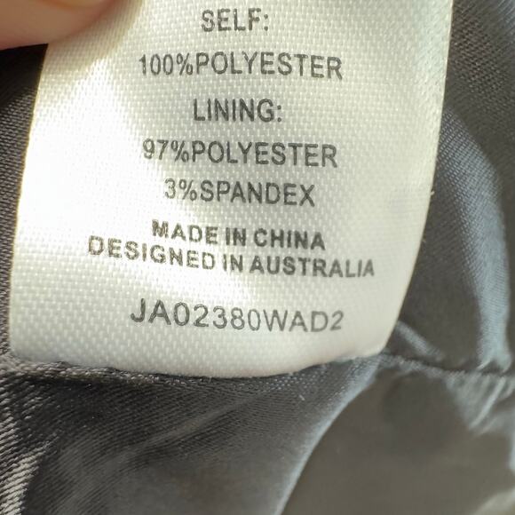 Meshki Helda Fitted Cinched Waist Tailored Blazers Black New Women's Sz M - Picture 16 of 16